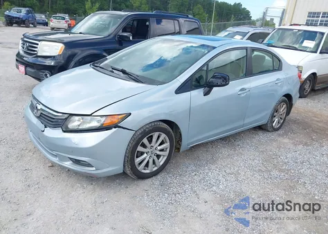 2012 Honda Civic Ex-L из США, поврежденный, VIN 19XFB2F92CE011583